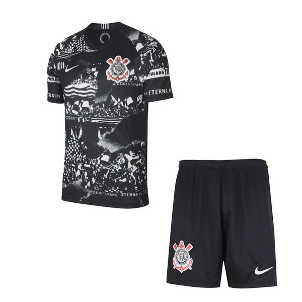 Camiseta Corinthians Paulista Tercera equipo Niños 2019-20 Negro